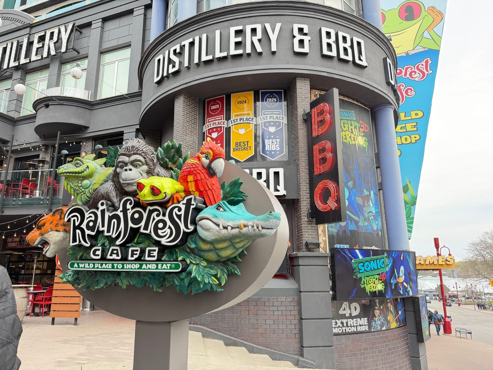 Clifton Hill tourist strip in Niagara Falls Canada