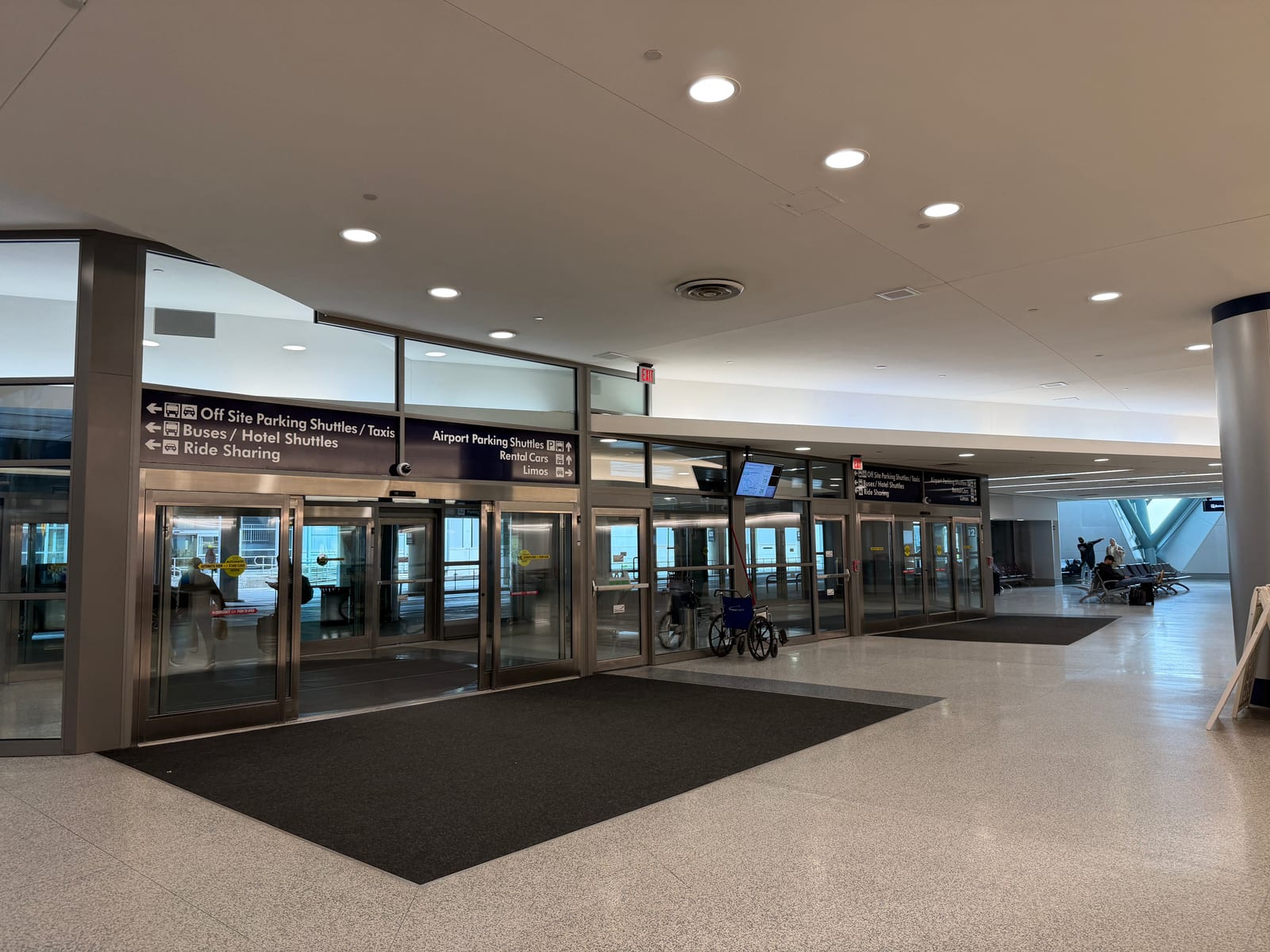 Inside Buffalo Niagara International Airport terminal