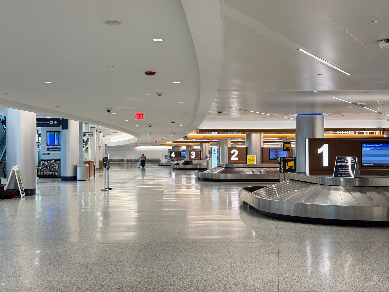 Baggage claim carousels at Buffalo Niagara International Airport