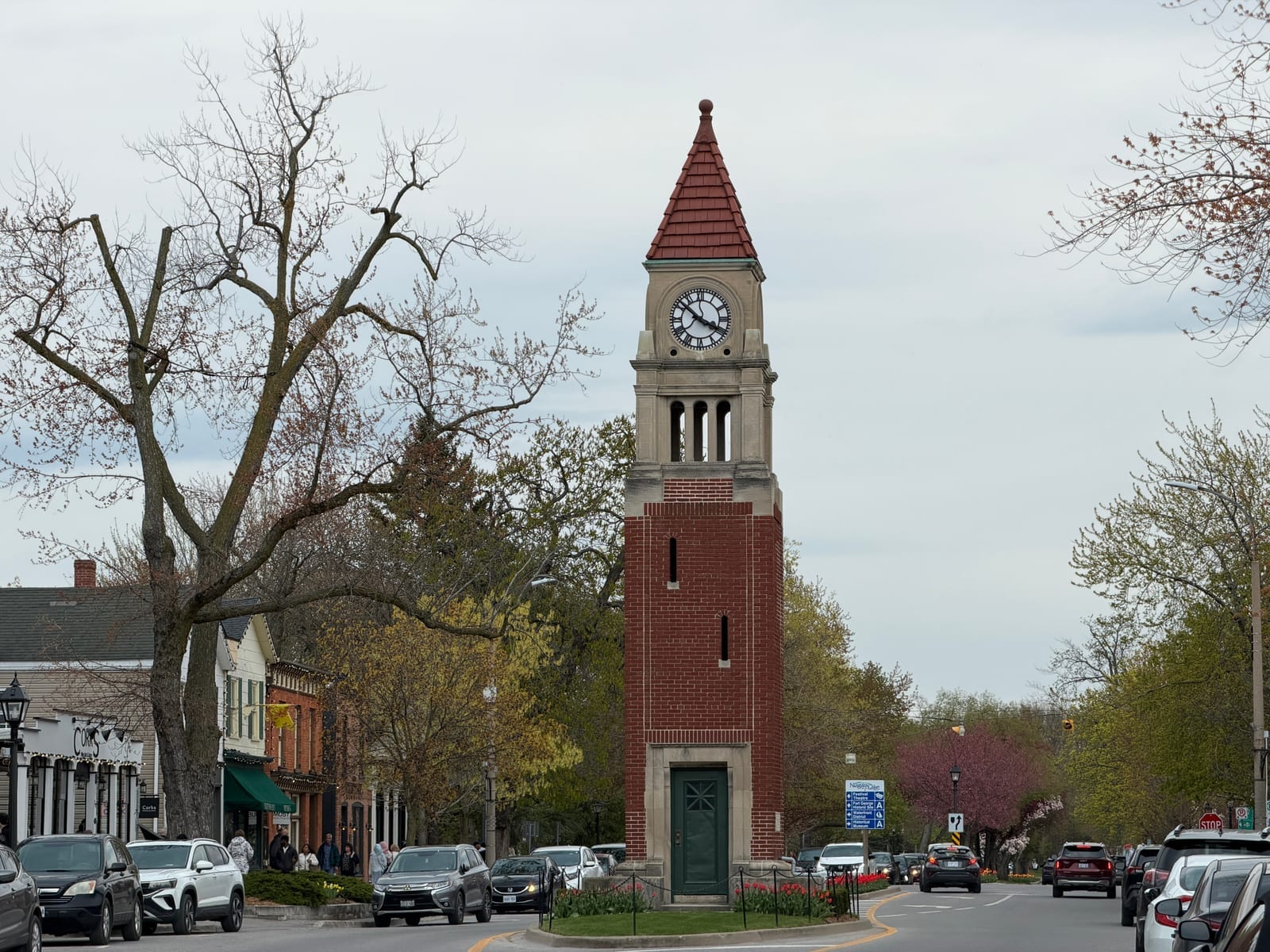 Memorial Clock Tower in Old Town Niagara-on-the-Lake