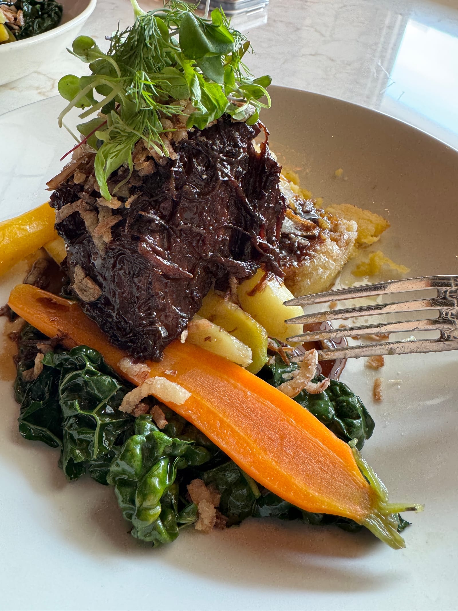 Short rib plating at 11th Post on Queen Niagara-on-the-Lake
