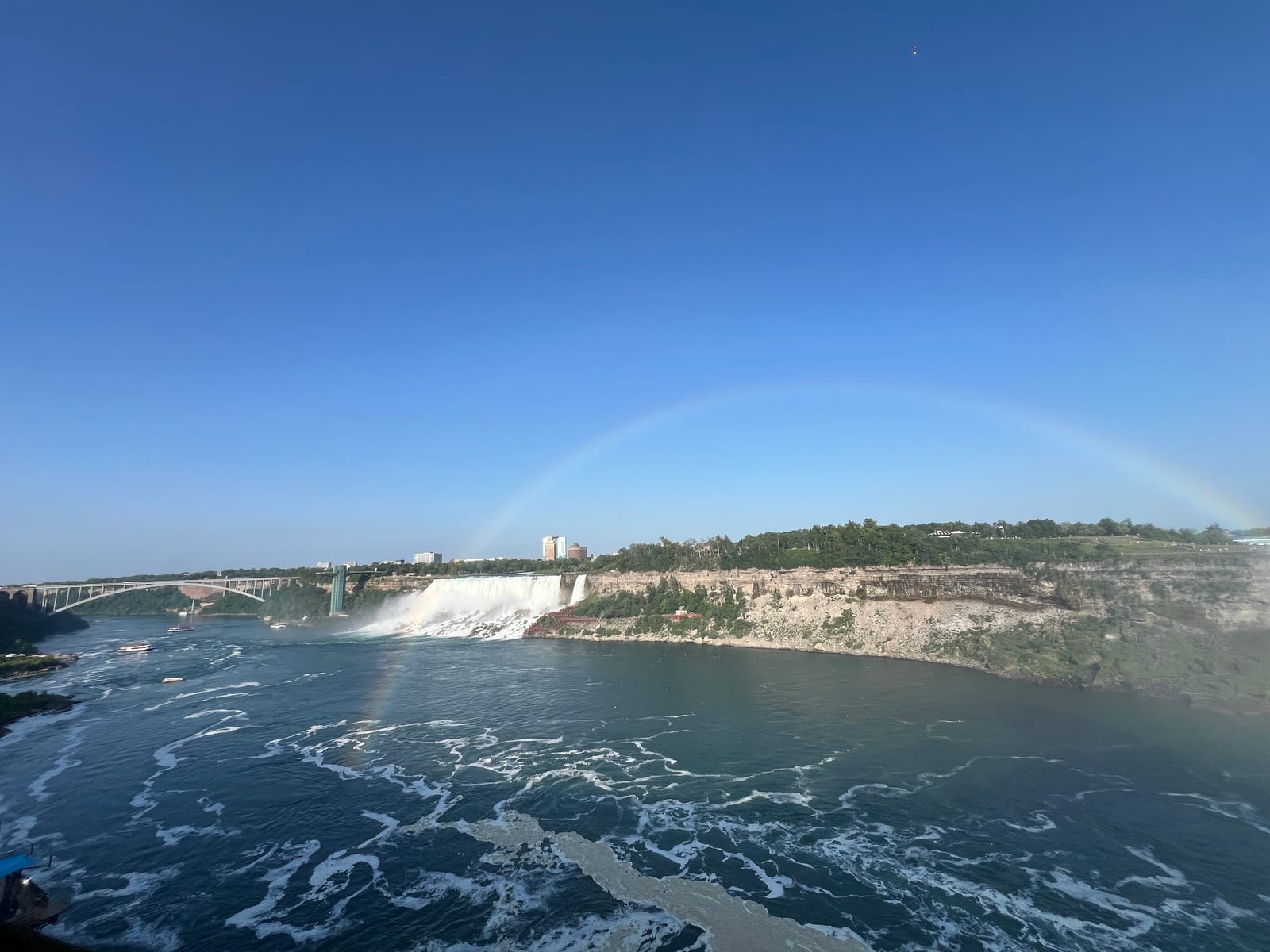 Rainbow Falls view, Buffalo to Niagara Falls Canada private shuttle