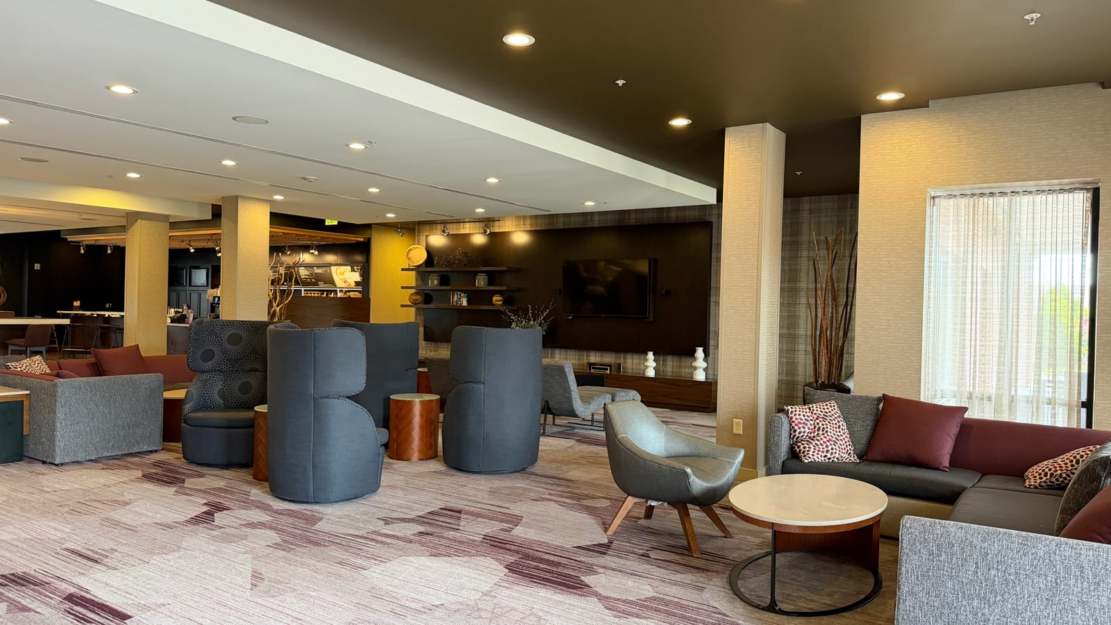 Courtyard by Marriott Buffalo Airport pool area photographed by our team