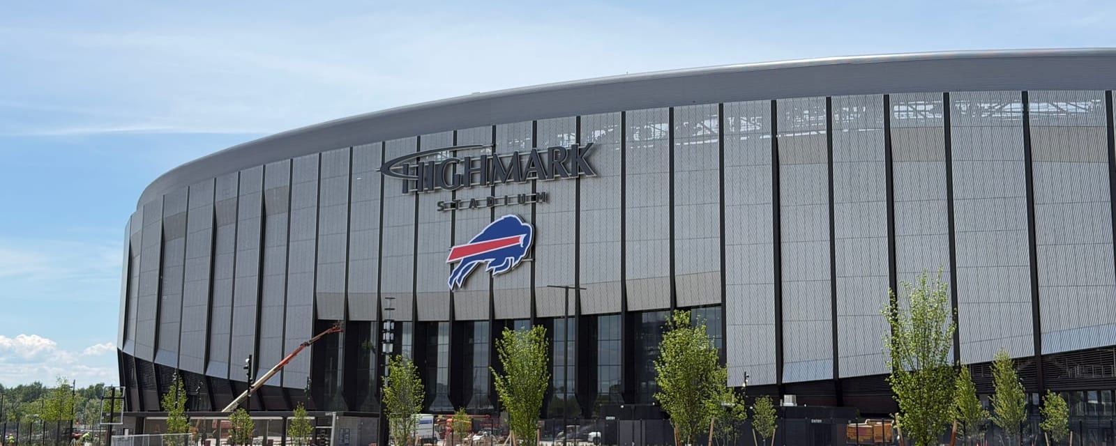 Entrance gates at Highmark Stadium in Orchard Park, New York, the destination for Bills fans travelling from Niagara Falls, Ontario