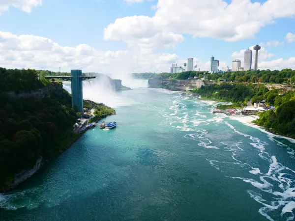 Aerial view of Niagara Falls Canada